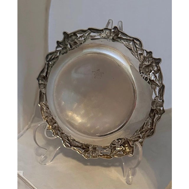 Early 20th Century Sterling Silver Floral Bowl For Sale - Image 4 of 6