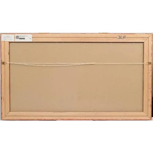 Modern White Waves, Oil on Board, 20th Century For Sale - Image 3 of 4