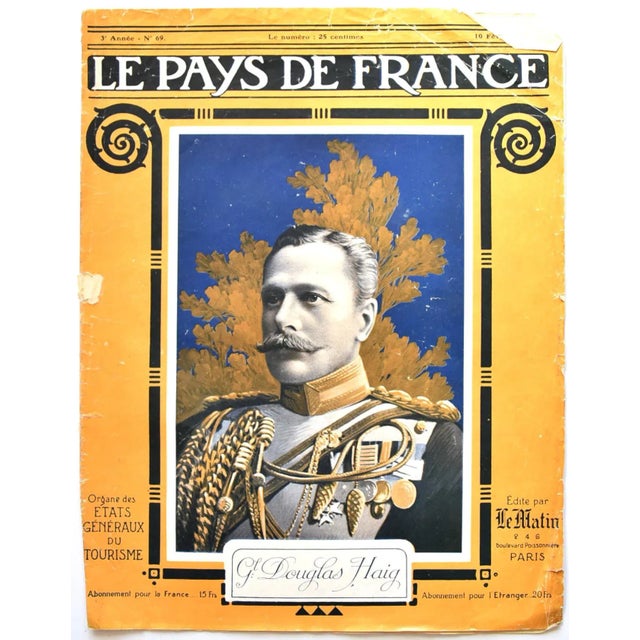 1910s 1916 "Le Pays De France" French Magazine Cover For Sale - Image 5 of 5