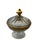 Mid 20th Century Mid 20th Century Mid Century Modern Heisey Gold-Rimmed Lidded Pedestal Candy Dish For Sale - Image 5 of 18