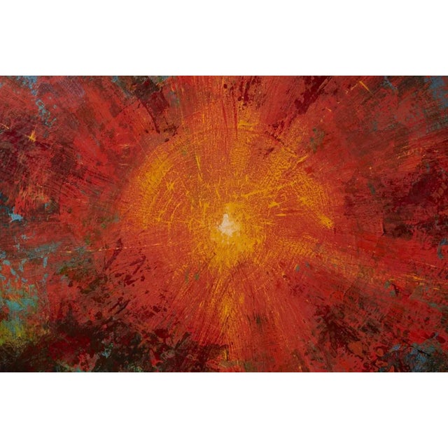 Wood Jungle' Large 40" x 60" Original by Leonardo Nierman, 1964, Signed & Dated For Sale - Image 7 of 11