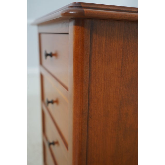 Grange Cherry French 5 Drawer Bedside Chest Nightstand For Sale - Image 12 of 17