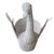 1970s 1970s Monumental White Wicker Swan Basket or Planter, Palm Beach Style For Sale - Image 5 of 8
