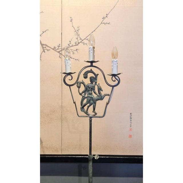 Swedish Grace Floor Lamp by Bjerkås, 1930s For Sale - Image 12 of 18