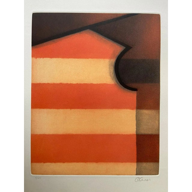 Perry Oliver Lithograph - Flag-Bearer Icon. Lithograph edited and printed by Poligrafa Barcelona in 1999. Signed and...