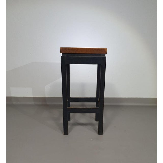 Oak Construction Stools, 1960s, Set of 3 For Sale - Image 10 of 18