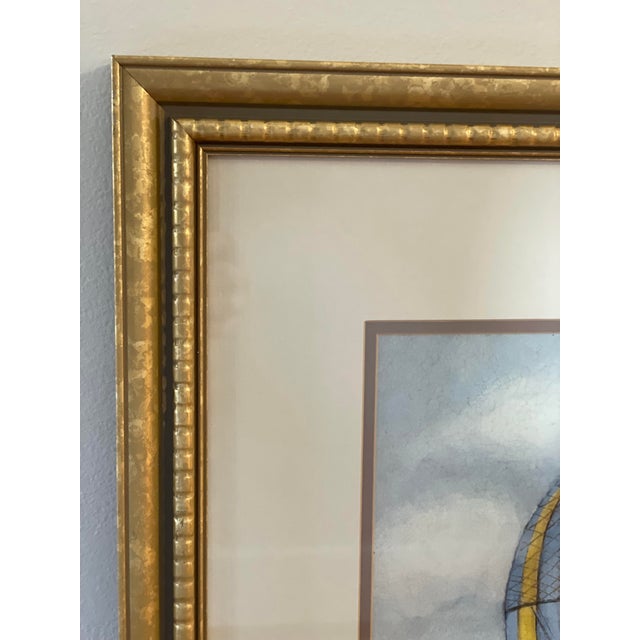 1990s Rare Antique Balloon Prints by Alexandra Churchill - Pair, Framed For Sale In Seattle - Image 6 of 10