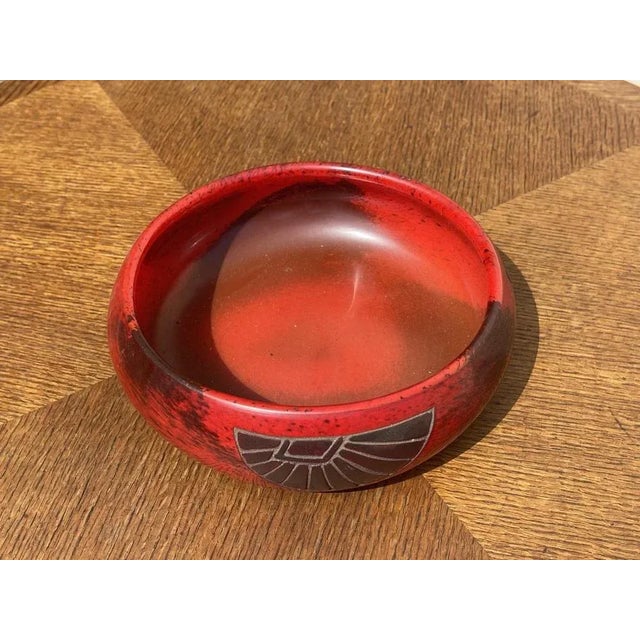 Art Deco Red Glass Cup from Legras For Sale - Image 9 of 12