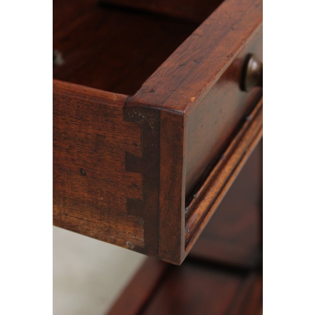 Mahogany 2 Drawer Marble Top Console Table For Sale In Philadelphia - Image 6 of 17