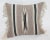 Navajo weaving pillow with linen backing, down and feather insert and zipper closure on bottom.