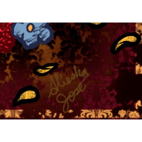 Early 21st Century Dog in Basket Thank You Greeting Card, Copper Foil, Artist Signature Alieska & Jose For Sale - Image 5 of 5