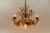 1970s Large Mid-Century Modern Gilded Wrought Iron Ceiling Lamp, 1970s For Sale - Image 5 of 12