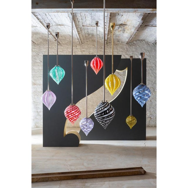 Spirale Colorful Balloon Brass Glass Floor Lamp 150 by Magic Circus Editions For Sale - Image 9 of 15