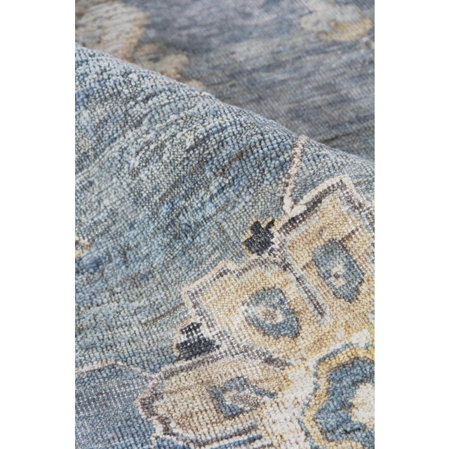 2020s Exquisite Rugs Evie Hand Knotted Wool Light Blue & Multi - 6'x9' For Sale - Image 5 of 9