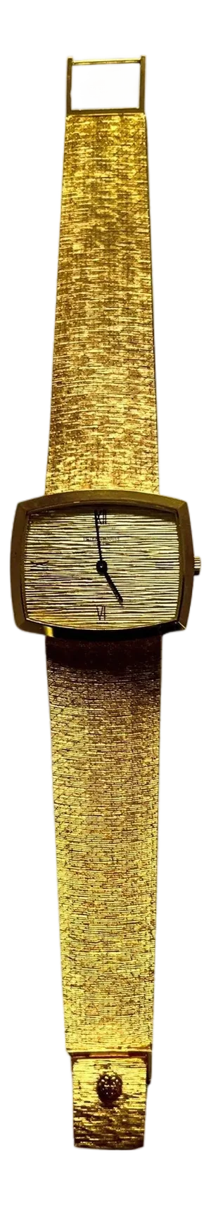 Patek Phillipe 18 Karat Yellow Gold Textured Gold Vintage Estate Watch