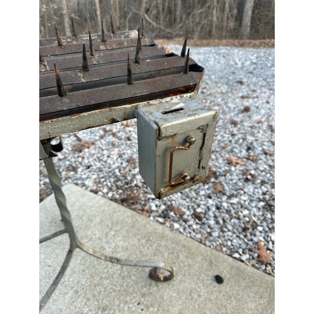 Rustic European 19th Century Antique Prayer Candelabra Table For Sale - Image 3 of 4