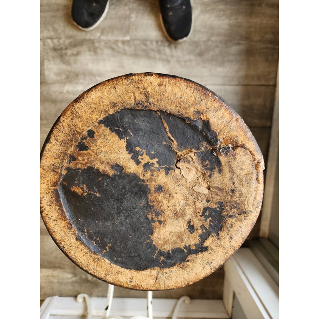 19th C. Chinoiserie Leather Umbrella Stand For Sale - Image 10 of 10