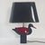 Vintage Italian Duck Table Lamp in Black and Burgundy Lacquered Wood, 1970s For Sale - Image 16 of 16