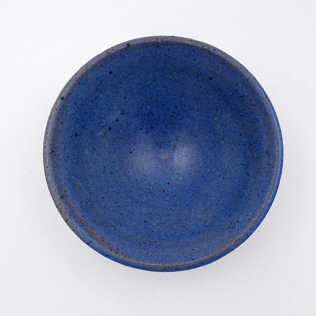 Cobalt Blue Fond Datelier Ceramics from N.Lebrun, Belgium, 1970s, Set of 5 For Sale - Image 11 of 14