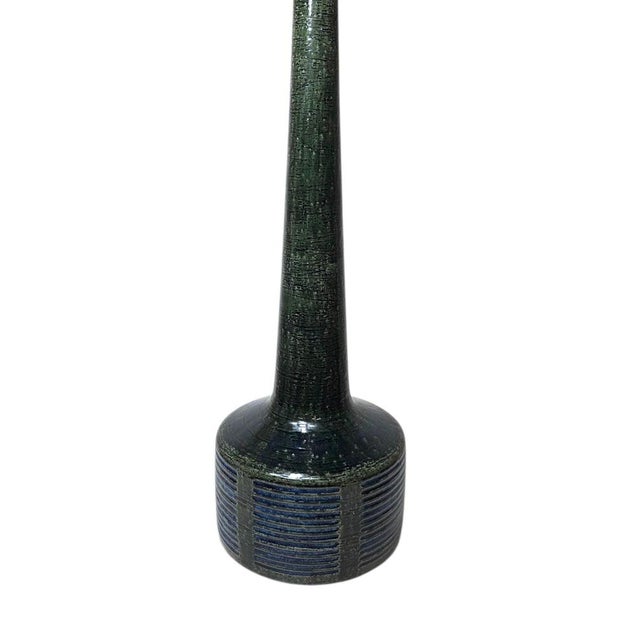 Blue Ceramic DL 37 Table Lamp by Per & Annelise Linnemann-Schmidt for Palshus, 1960s For Sale - Image 8 of 17
