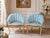 This elegant pair of artisan-crafted side chairs dates to the 1980s and is inspired by the graceful curves and decorative...