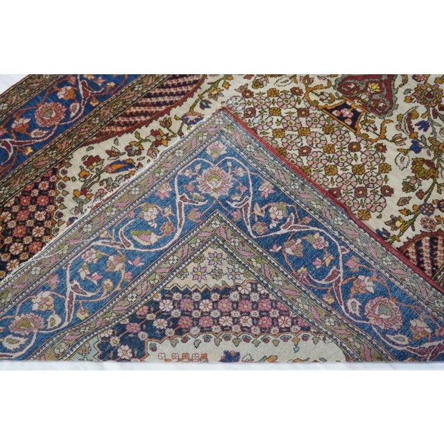 Traditional Antique Tehran Rug 4'5'' x 6'8'' For Sale - Image 3 of 10