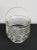 Mid-Century Modern 1950s Glass Ice Bucket With Handle + Stainless Tongs- 2 Pieces For Sale - Image 3 of 4