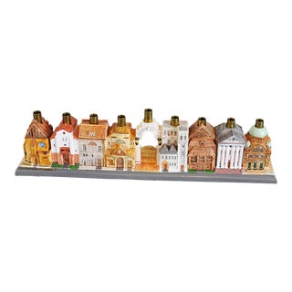 Early 21st Century Synagogues of Europe Menora by Artist Maude Weisser For Sale