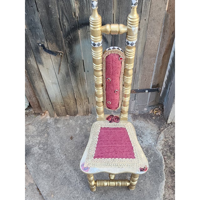 Step through the looking glass with this show-stopping, one-of-a-kind Victorian Spool Side Chair. Lovingly brought back to...