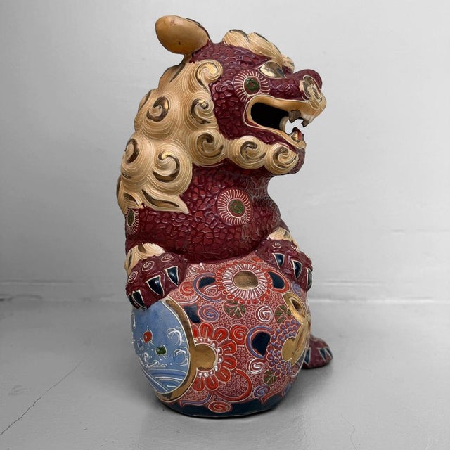 1960s Japanese Kutani Shishi Lion, 1960-1980s For Sale - Image 5 of 10