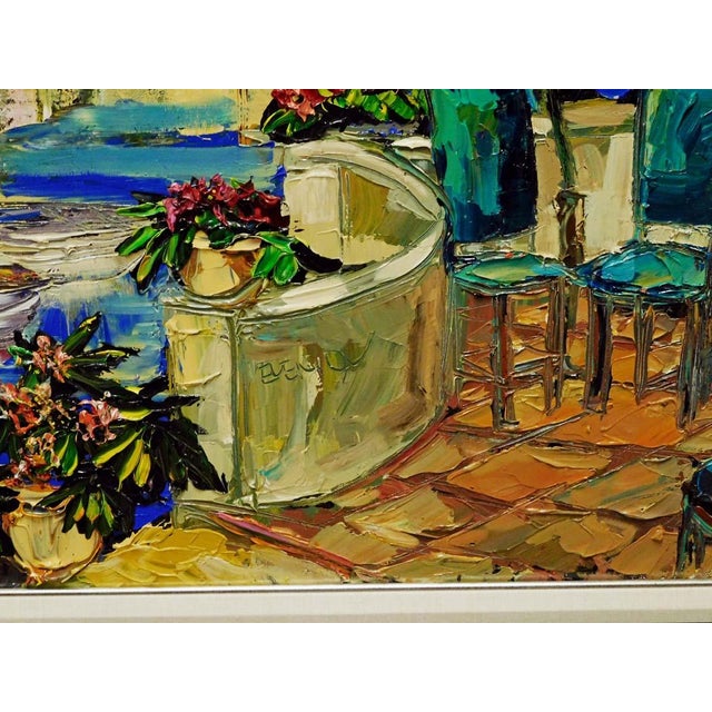 Maya Eventov "La Vista Balcone" Original Acrylic on Canvas, H.Signed Me781806 For Sale - Image 12 of 13