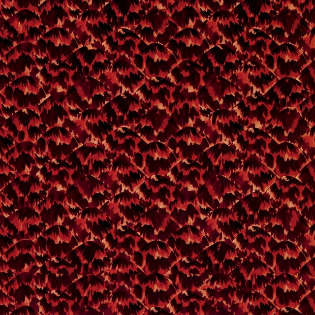 Contemporary Sample - Schumacher X Celerie Kemble Tortoise Wallpaper in Imperial For Sale - Image 3 of 3