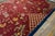 1920s Red Floral Modern Antique Chinese Art Deco Rug 10'x 13' 6" Handknotted Wool Carpet For Sale - Image 9 of 9