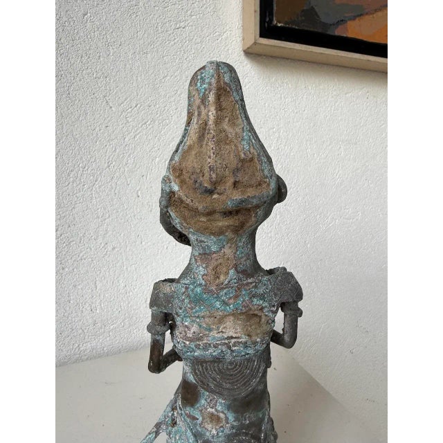 Bronze Statuette, Nigeria, 1970s For Sale - Image 11 of 18