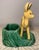 Vintage 1950’s Figural deer or fawn planter made by California Pottery. The colors are yellow and green. Measures 7.5”H x...