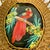 1950s Vintage Mexican Folk Art Original Feather Mixed Media Acrylic Bird Painting With Basket Frame For Sale - Image 14 of 14