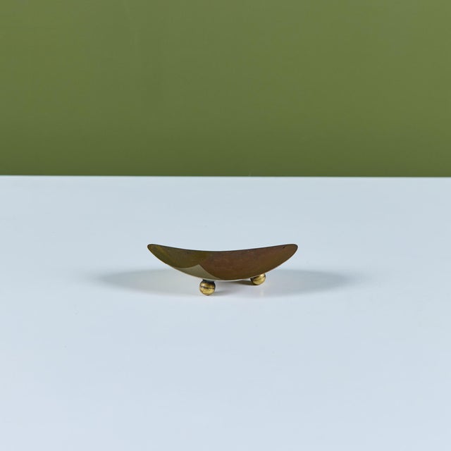 Brass Metales Casado Mexican Brass and Copper Dish For Sale - Image 8 of 15