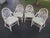 McGuire Vintage McGuire Bamboo 5 Piece Cracked Ice Dining Set For Sale - Image 4 of 13