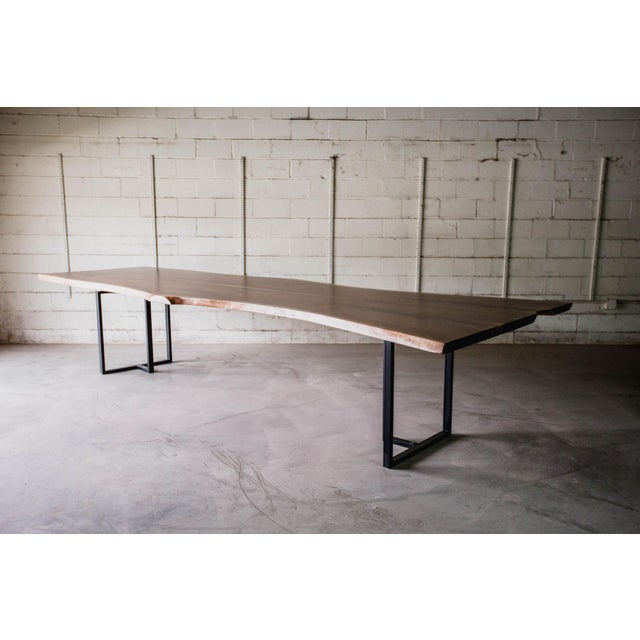 Live Edge Black Walnut Dining Table | Chairish
