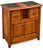 Brown Small Antique Cherry Wood Entryway Sideboard, 1970s For Sale - Image 8 of 11