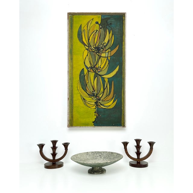 1950 Mid-Century Banana Bunch Original Painting, Richards For Sale - Image 11 of 11