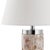 Modern 25 Inch H Shell Table Lamp in Cream - a Pair For Sale - Image 3 of 8