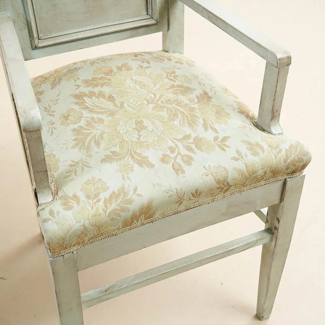 Set of Vintage Mint Green Chairs For Sale - Image 5 of 7