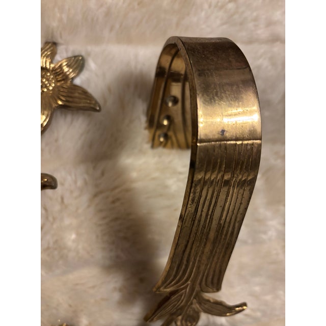 Vintage Solid Brass Curtain Tie Backs, Set of 2 For Sale In Louisville - Image 6 of 11