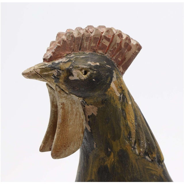 Swedish Folk Wooden Chicken Money Box & Egg Layer, 1920s, Set of 2 For Sale - Image 6 of 18