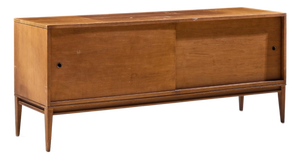Paul McCobb for Planner Group Mid Century Maple Sliding Door Credenza