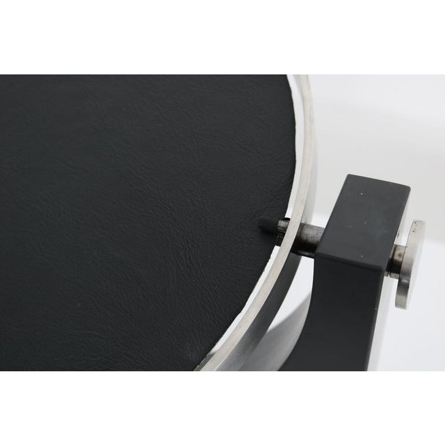 Tiltable Table Mirror with Black Marble Base and Brushed Chrome Border, Italy, 1960s For Sale - Image 10 of 18