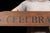 Early 20th Century Bours Celebrated Coffee Painted Wood Advertising Sign For Sale - Image 4 of 7