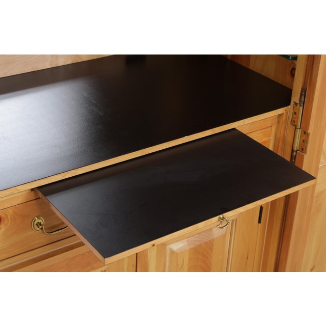 Chippendale Distressed Washed Pine Bar Cabinet For Sale - Image 10 of 18