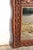 Tramp Art style mirror, typical of 19th-century folk art, probably of French origin. The frame is meticulously hand-carved...